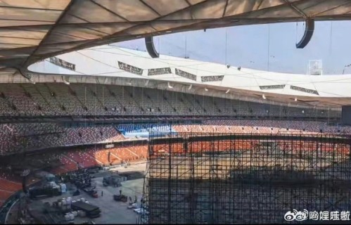 张杰鸟巢演唱会舞台搭建vlog记录蜕变过程|一砖一瓦